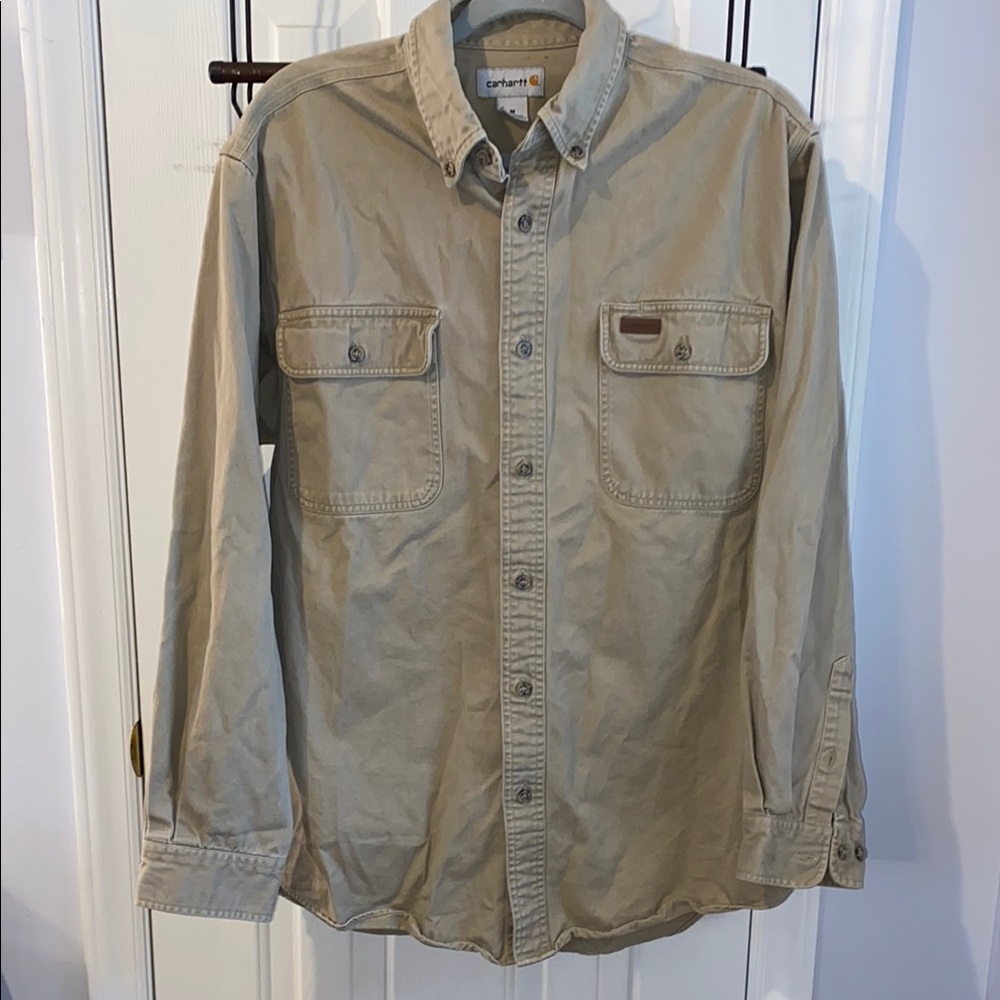 Carhartt shirt- heavy, 100% cotton. Sz. M, EUC